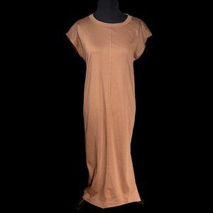 NWT Everlan The Luxe Cotton Side-Slit Tee Dress, XS